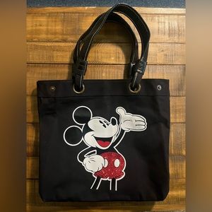 Disney mickey mouse tote sequined bag